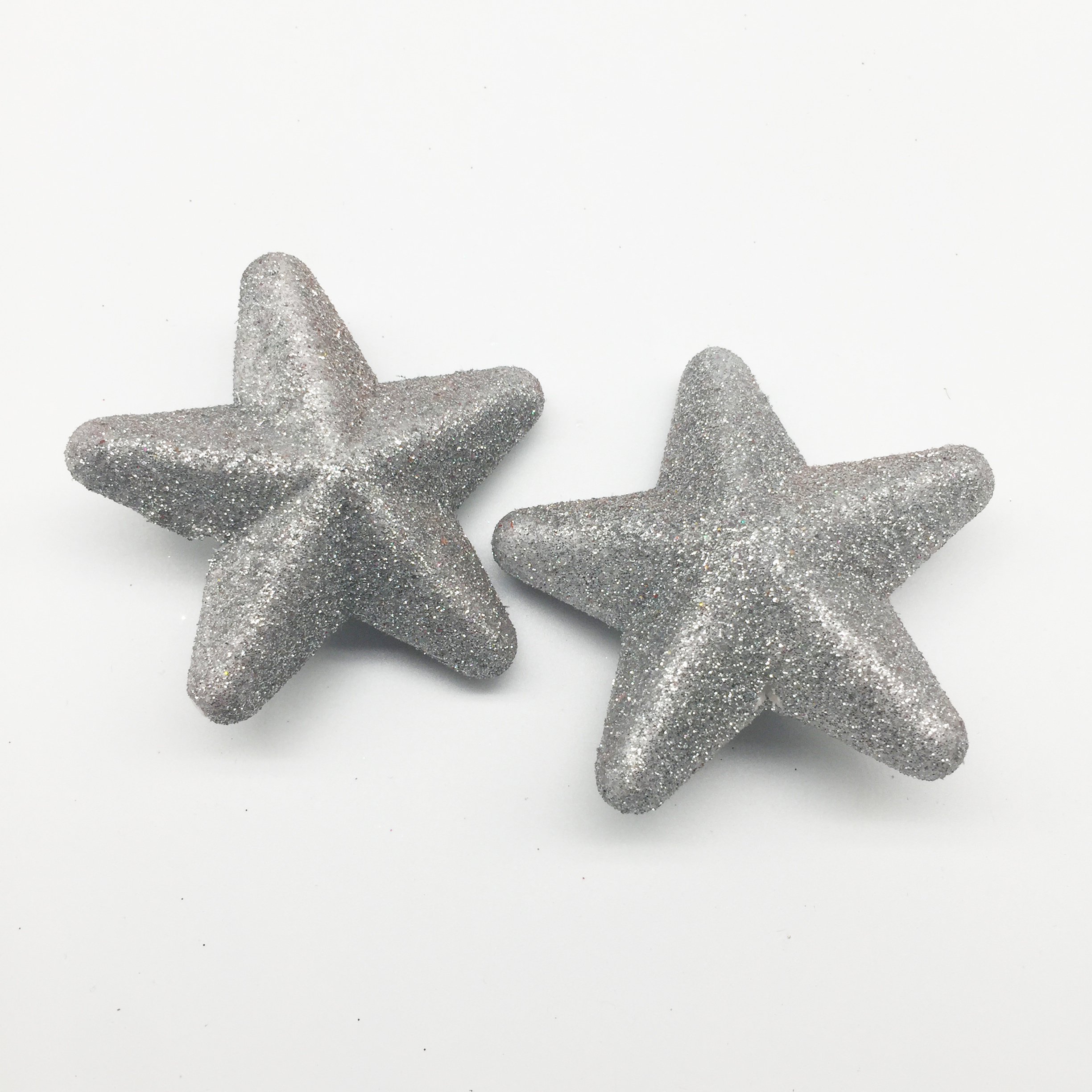 Craft Waterproof Polystyrene Diy And Decorative EPS in Styrofoam Silver Glitter Foam Star Decoration