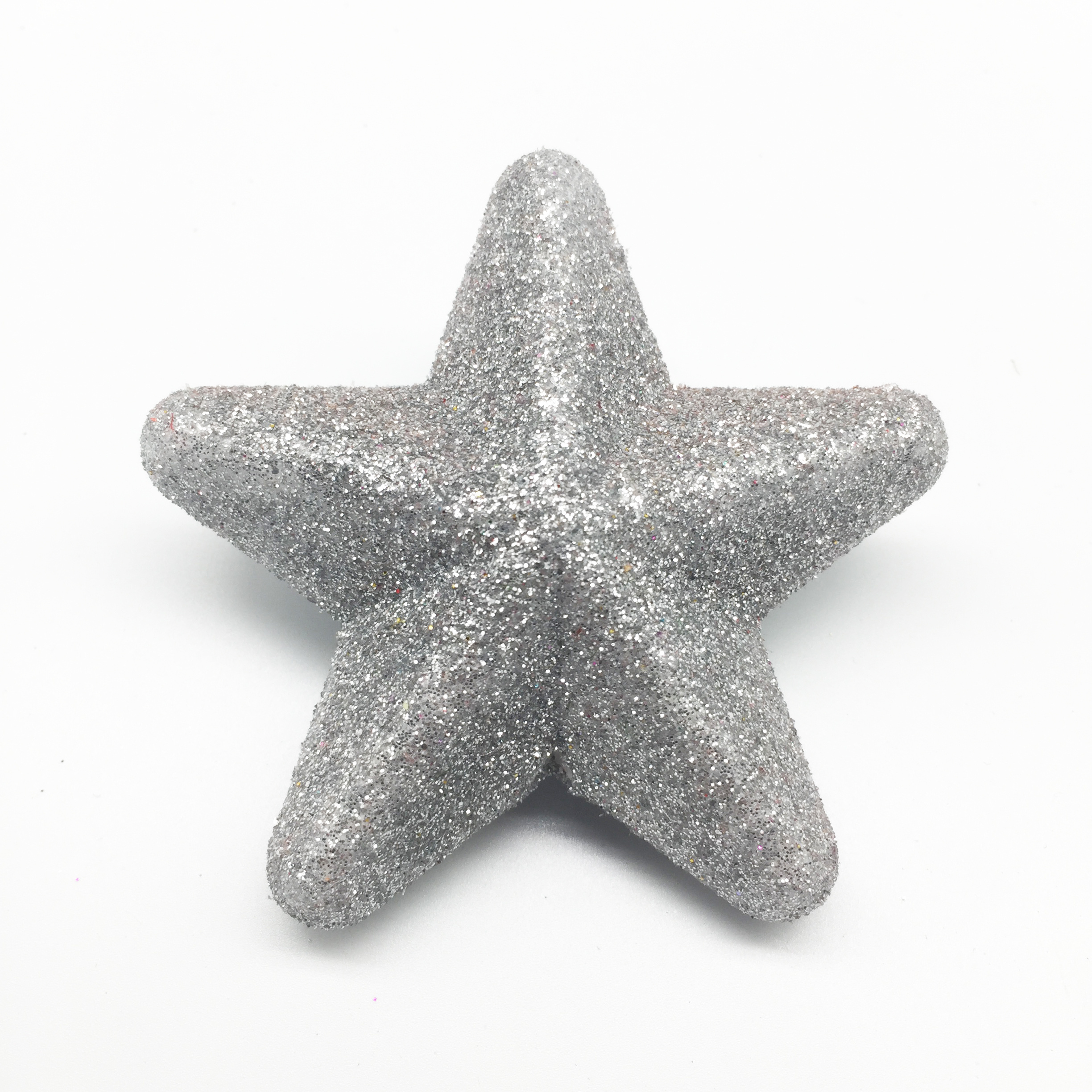 Craft Waterproof Polystyrene Diy And Decorative EPS in Styrofoam Silver Glitter Foam Star Decoration