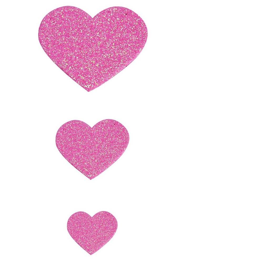 200 Pieces Foam Hearts Stickers Self-Adhesive Heart Stickers for Valentine's Day Decoration Craft (Pink)