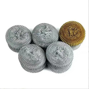 customized packaging pot cleaning stainless steel wire scrubber/scourer/cleaning ball