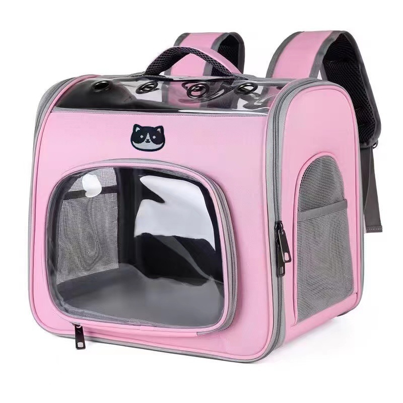 Wholesale New Solid Color Pet Bag Casual Trend Dog Bag Large Capacity Breathable Cat Backpack NE1166