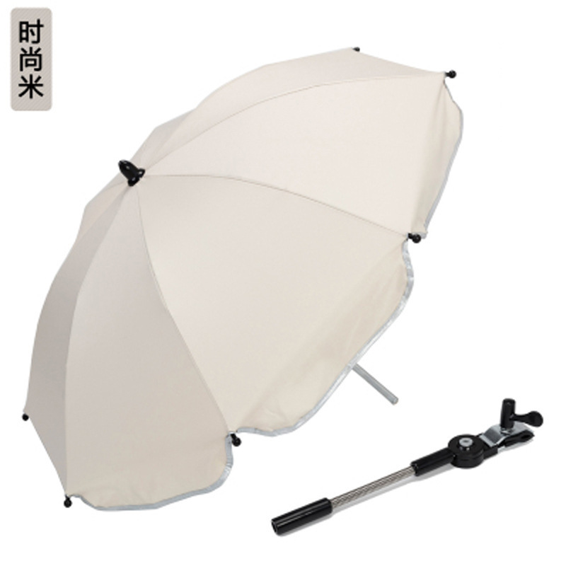 Outdoor Flexible Umbrella Holder Push Cart Stand Portable Golf Chair Umbrella Baby Trolley Stroller Umbrella