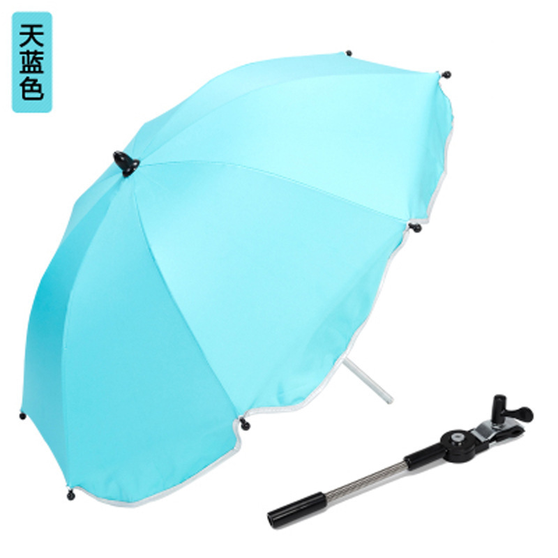 Outdoor Flexible Umbrella Holder Push Cart Stand Portable Golf Chair Umbrella Baby Trolley Stroller Umbrella