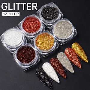 Nail Powder 6Pcs/Set Magic Mirror Gold Silver Decor Rubbing Glitter Pigment Flakes Manicure Accessories