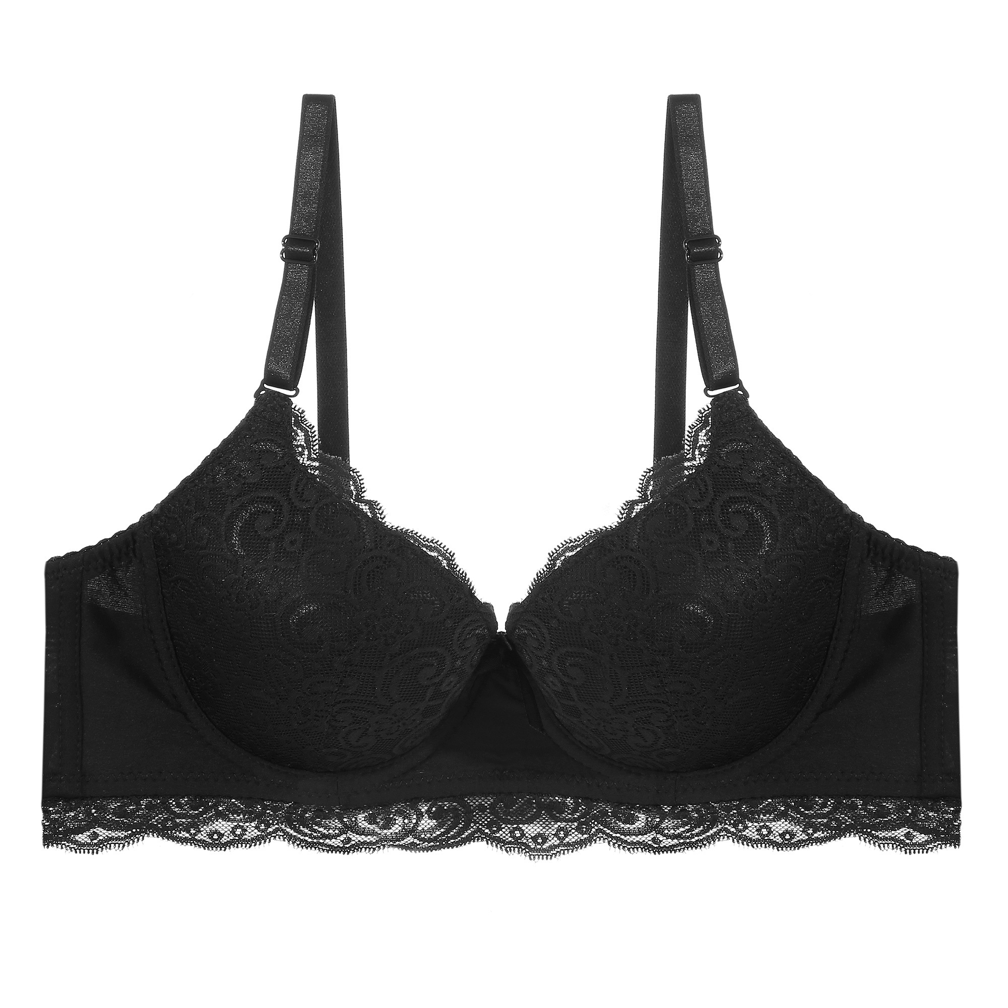 Sexy underwear mature women underwire bras full support underwear breathable push up shape ladies lace bra