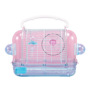 Transparent hamster Portable pet carrier Wholesale Easy to clean hamster cages