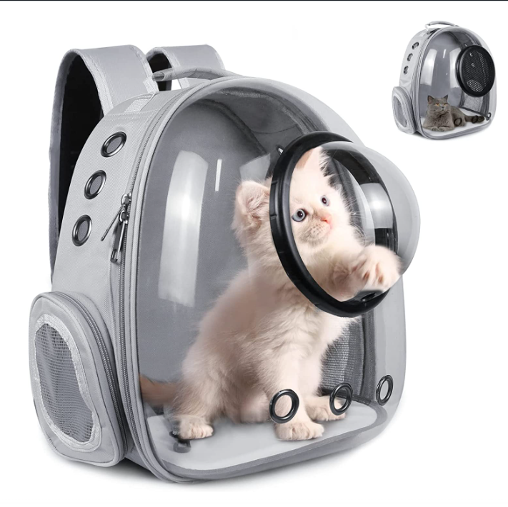 Cat dog Backpack Carrier Bubble Carrying Bag, Space Capsule Pet Carrier,Airline Approved  Clear bubble Travel Carrier