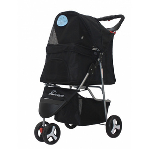 High Quality Lightweight Pet Carriers Travel Portable Dog Stroller Foldable Pet Cart 3 Wheels Outdoor Pet Stroller