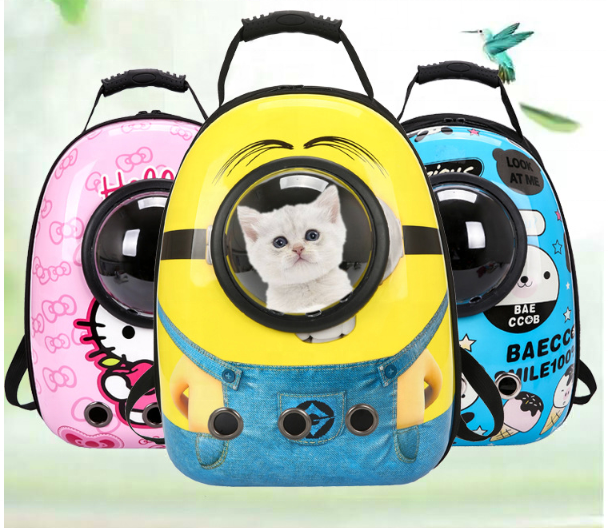 Fully Transparent Pet Bag Backpack Astronaut Capsule Pet Carrier Multi-colors Capsule Knapsack Travel Carrier Bag Wholesale