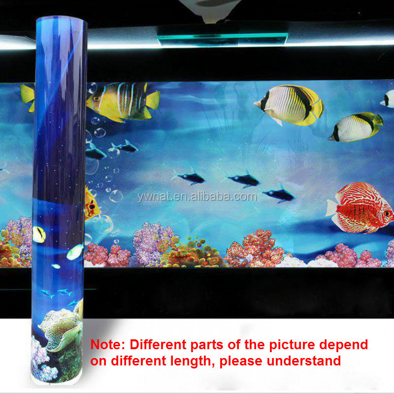 Aquarium Background Poster Fish Tank Double SIDE Coral Rock Landscape Poster Wall Decor 30cm-100cm