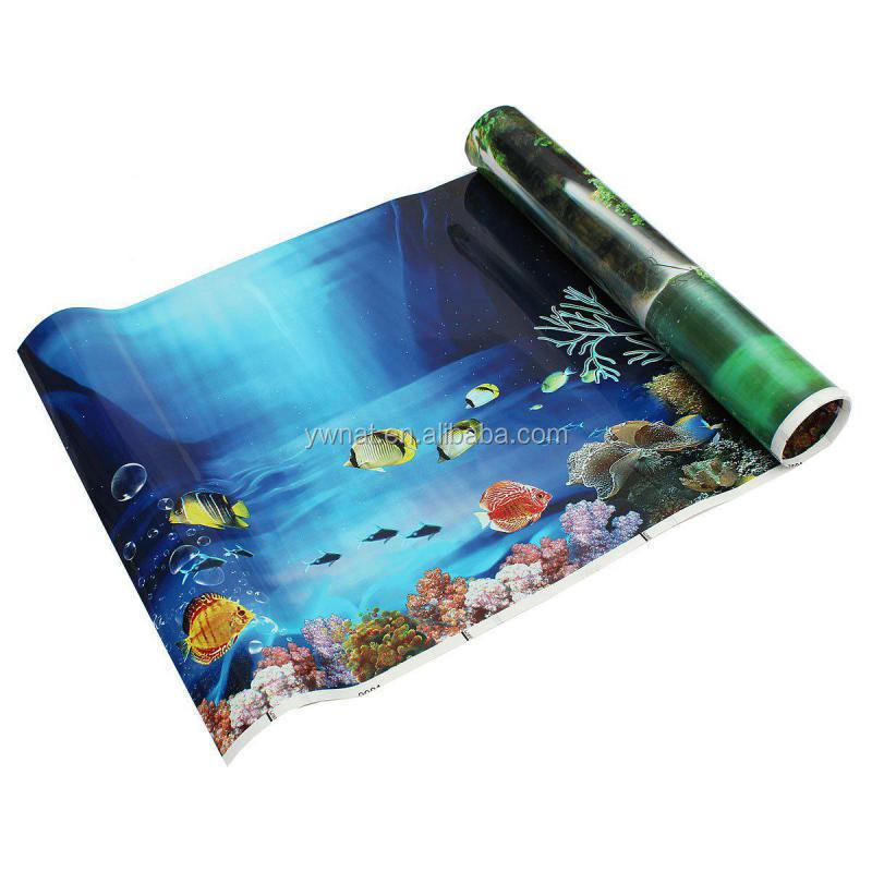 Aquarium Background Poster Fish Tank Double SIDE Coral Rock Landscape Poster Wall Decor 30cm-100cm