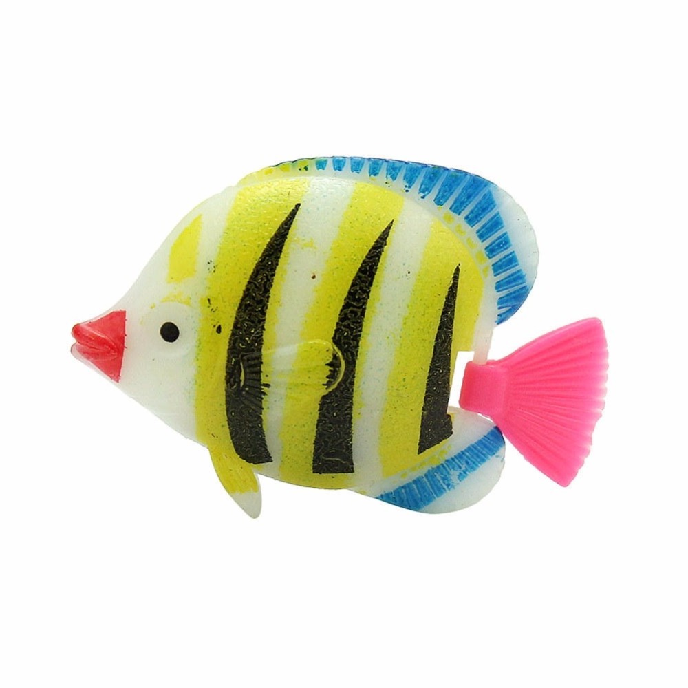 5Pcs/Set Plastic Fake Floating Artificial Tropical Fish Simulation Vivid Landscape Aquarium Tank Ornament Decoration Accessories