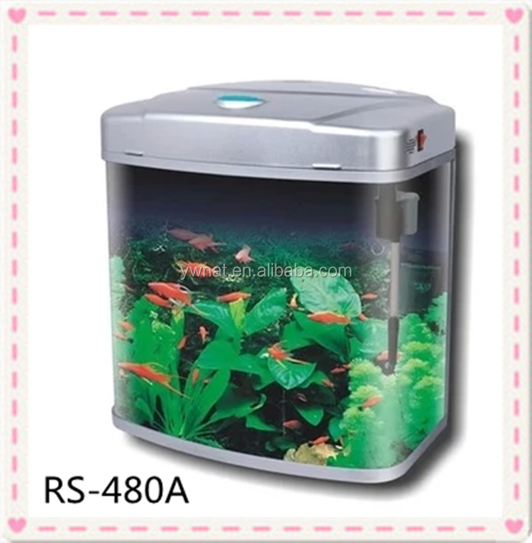 Mini Curved Glass Fish Tank Aquarium