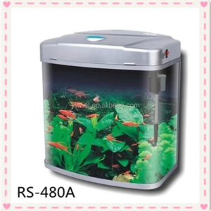 Mini Curved Glass Fish Tank Aquarium