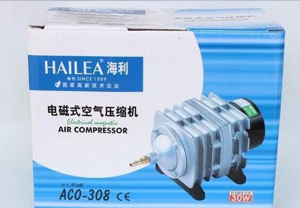 220V Hailea ACO-208 308 318 Electromagnetic air compressor portable koi fish tank bubble Aquarium air pump pond aerator