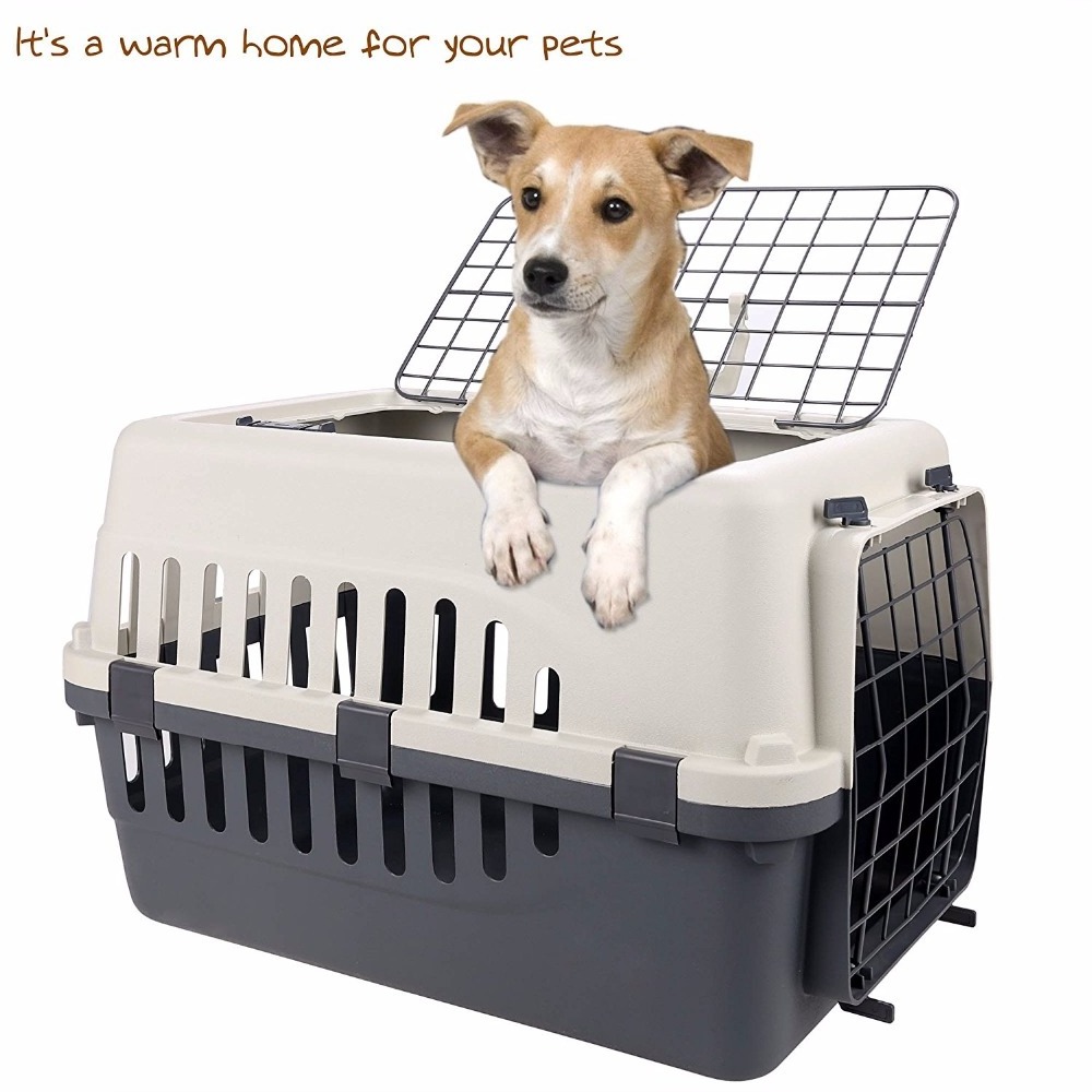 Small Two Doors Pet Carrier Kennel Portable Crate Cages cheap dog cat cages