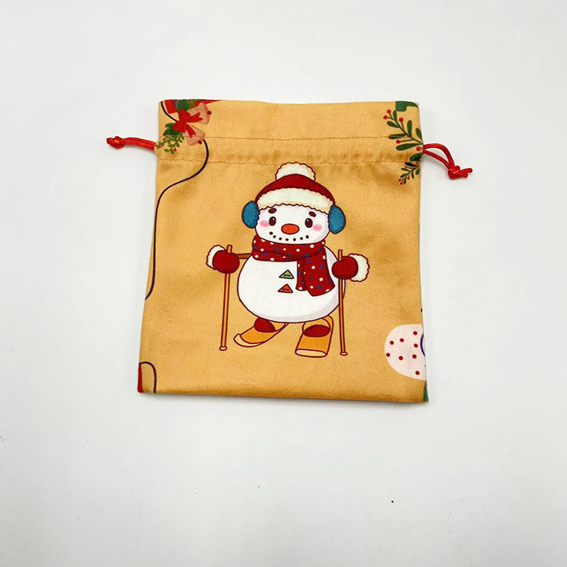 Cheap Mini Holiday Gift Storage Bag Lightweight Christmas Apple Dust Bag Portable Plush Drawstring Bag