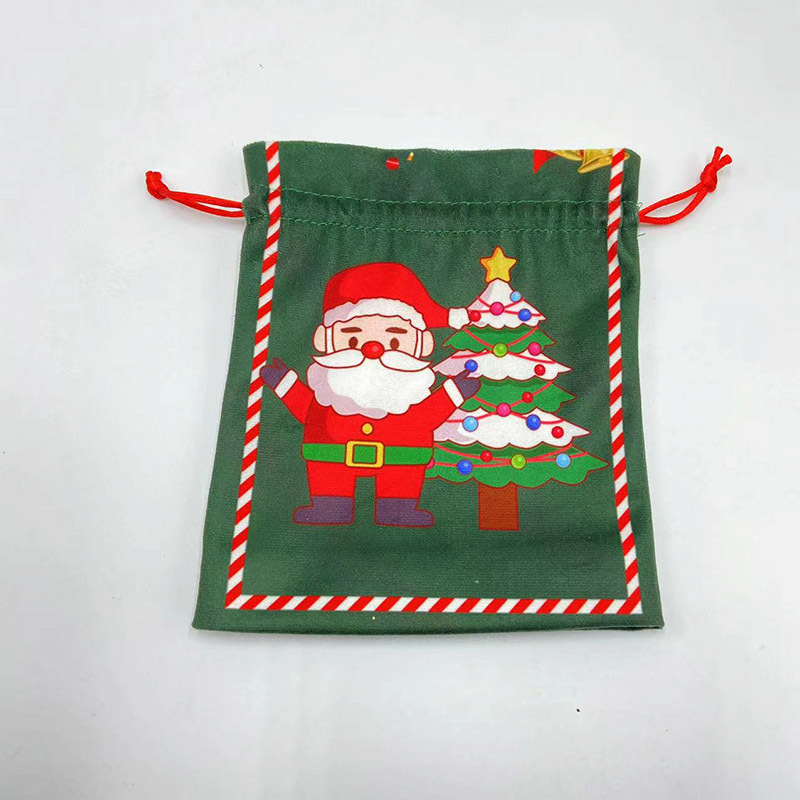 Cheap Mini Holiday Gift Storage Bag Lightweight Christmas Apple Dust Bag Portable Plush Drawstring Bag