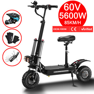 Boyueda 5600watt 60v 38ah Dual Motor Escooter Fat Tire Fast Electric Folding Scooter Scooters