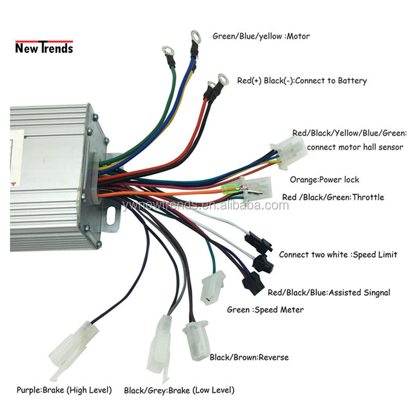 Unite 500W Electric Motorized Tricycle Electric Brushless DC Motor Kit BM1418ZXF Electric Trike Rickshaw Engine Conversion kit