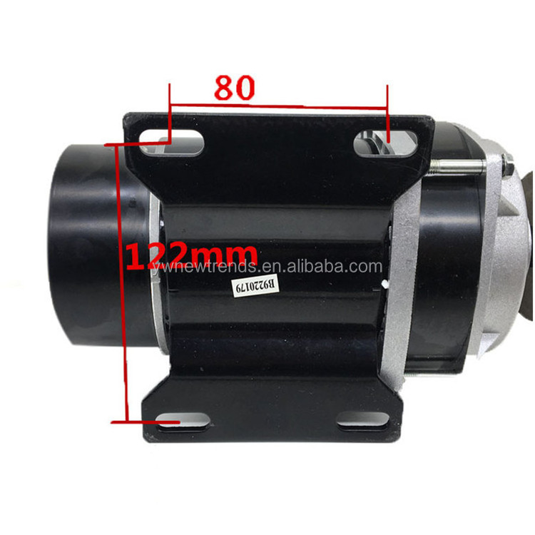 MY1120ZXF 36V 48V 600W  Brush DC Motor Pulley Drive For Amusement Park Toy Electric Bike DC Motor Engine Kit