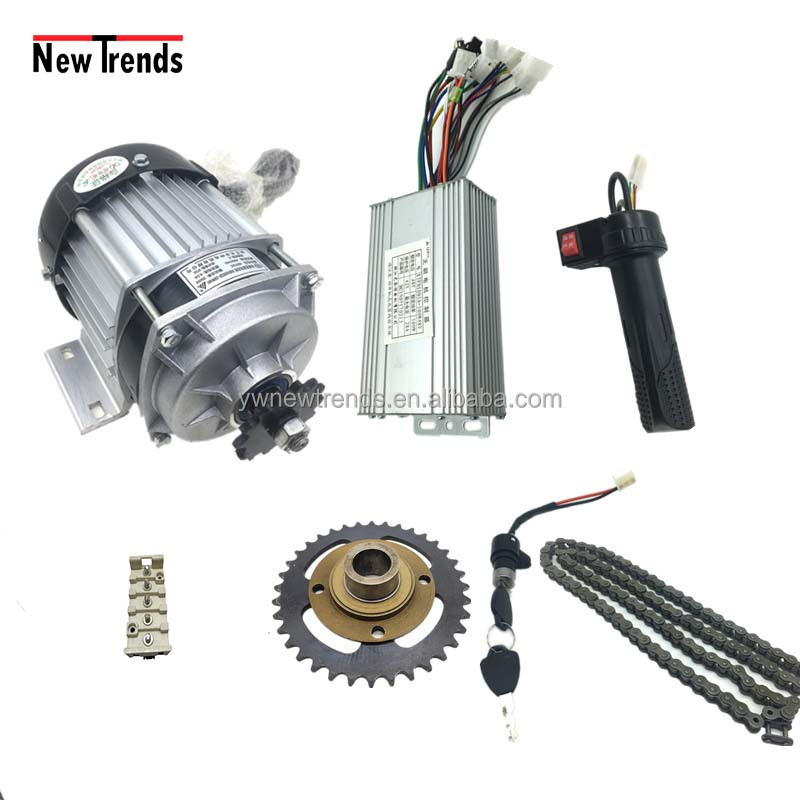 Unite 500W Electric Motorized Tricycle Electric Brushless DC Motor Kit BM1418ZXF Electric Trike Rickshaw Engine Conversion kit