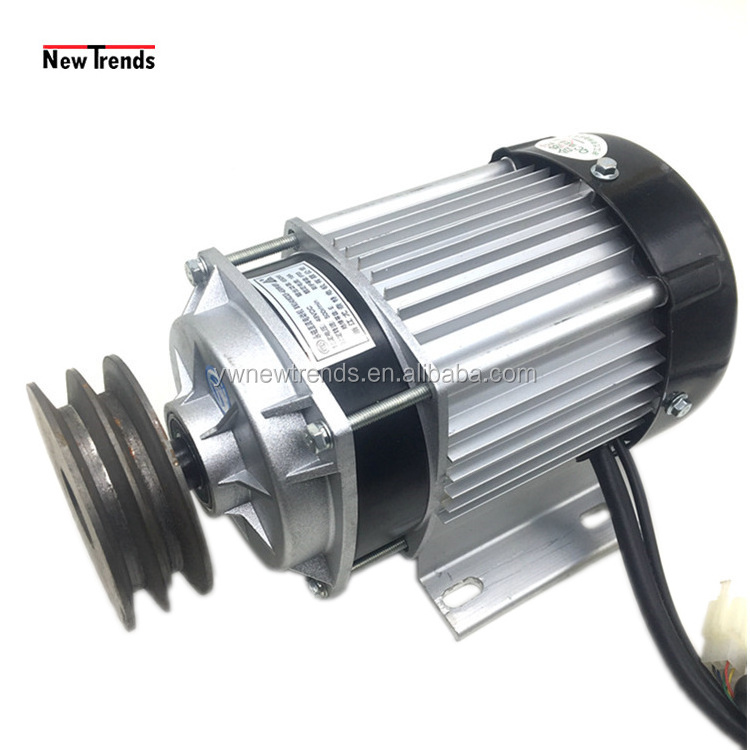 Unite BM1418ZXF 500W 36V 48V 60V Double Pulley Belt Drive Brushless DC Motor For Mower Electric Tricycle Farm Engine