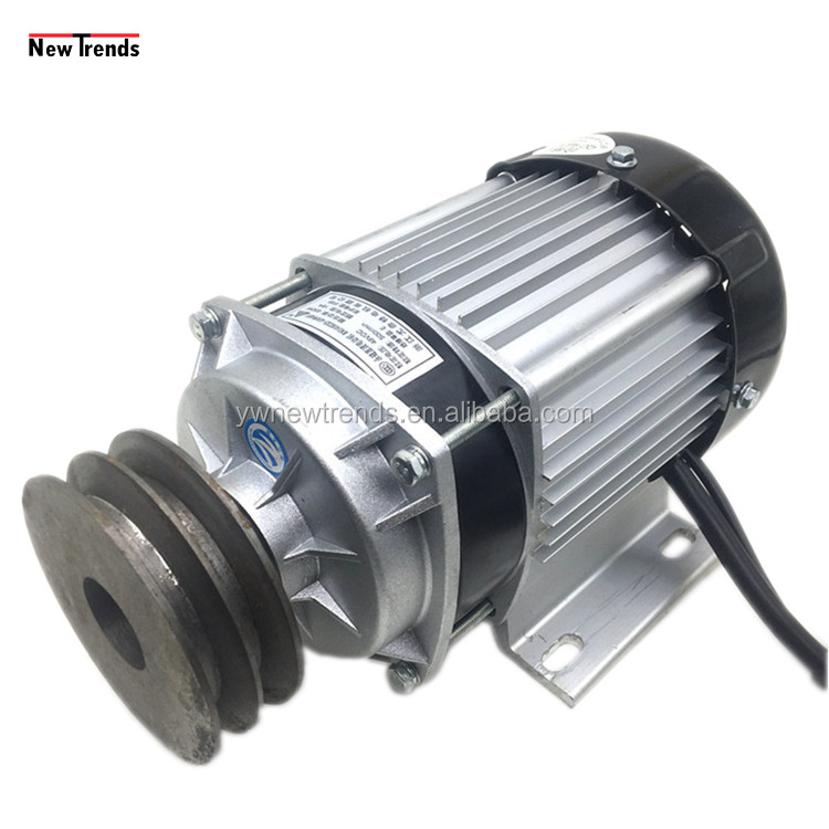 Unite BM1418ZXF 500W 36V 48V 60V Double Pulley Belt Drive Brushless DC Motor For Mower Electric Tricycle Farm Engine