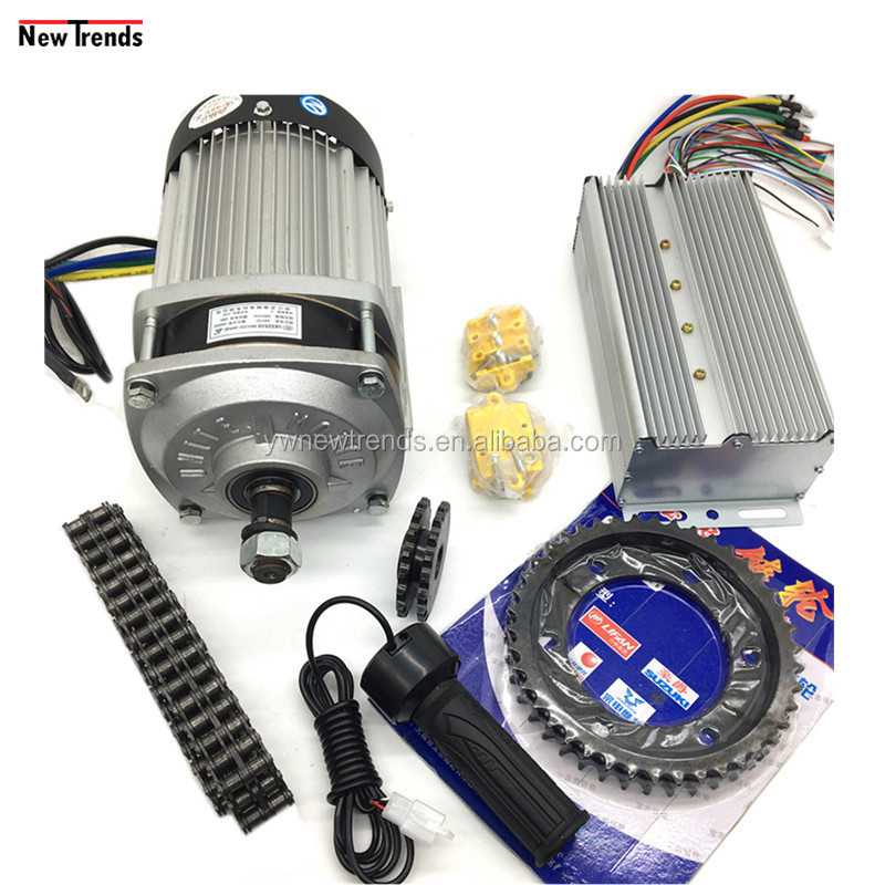 BM1424ZXF 2200W 60V High Brushless Electric Go Kart  ATV Moped Geared DC Motor Kit For Track Car Electro-Tricycle Vehicle