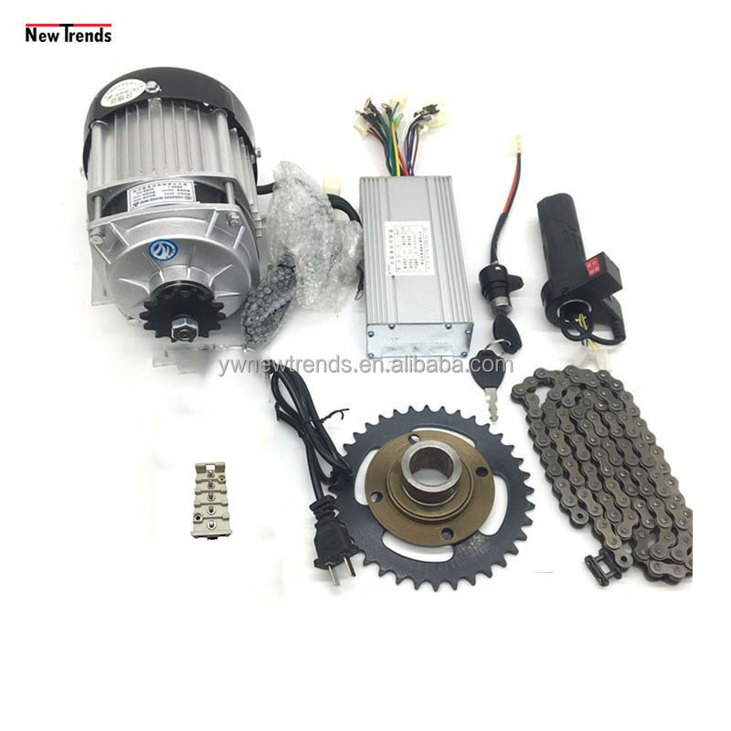 Unite 500W Electric Motorized Tricycle Electric Brushless DC Motor Kit BM1418ZXF Electric Trike Rickshaw Engine Conversion kit