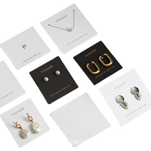 Factory Direct Sale Jewelry Card Custom Logo Jewelry Display Card Holder Earring Necklace Hand Chain Pendant Display Card