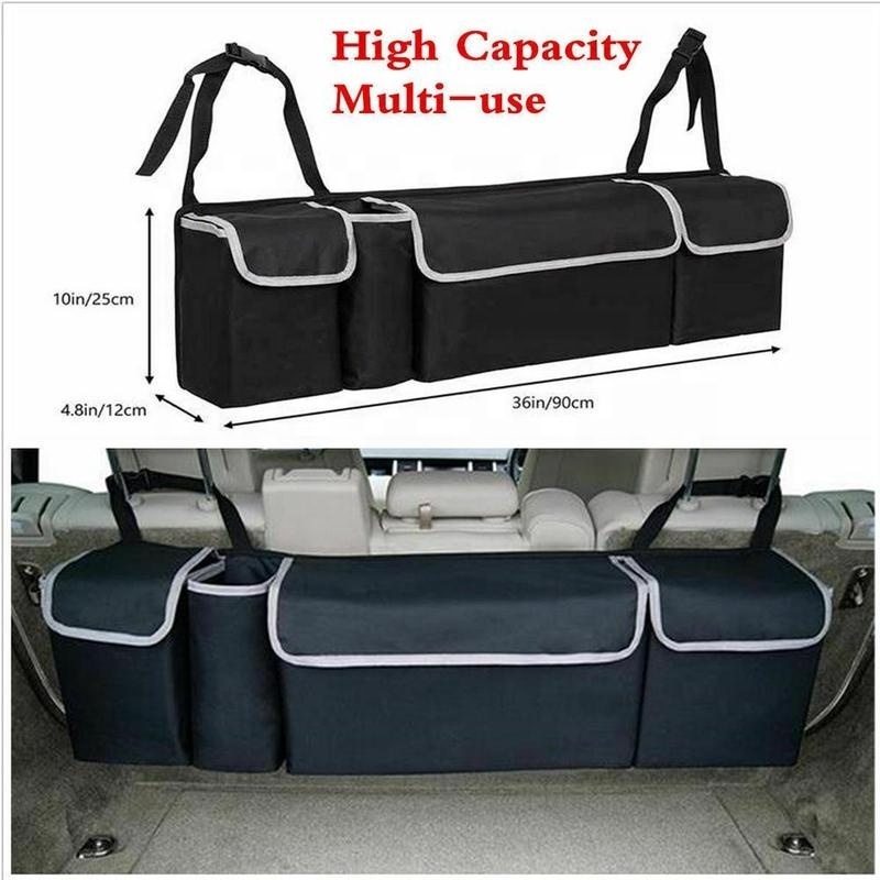 Car Pouch Bag Auto Hanging Handbag Organizer Foldable Auto Back Seat Boot Trunk Storage Organizer for SUV Car in Store