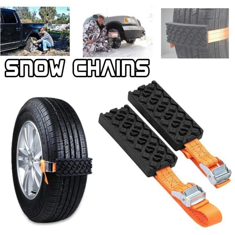 1Pcs Tire Wheel Chain Anti-slip Emergency Snow Chains For Ice/Snow/Mud/Sand Road Safe Driving Truck SUV Auto Car Accessories