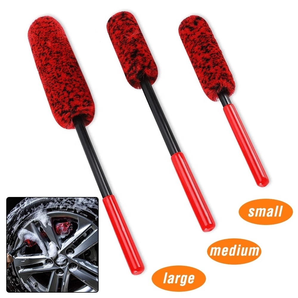 Universal Car Wash Wheel Brush Wool Brush Wheel Tire Brush Car Cleaning Washing Wheel Cleaner Wash Accessories