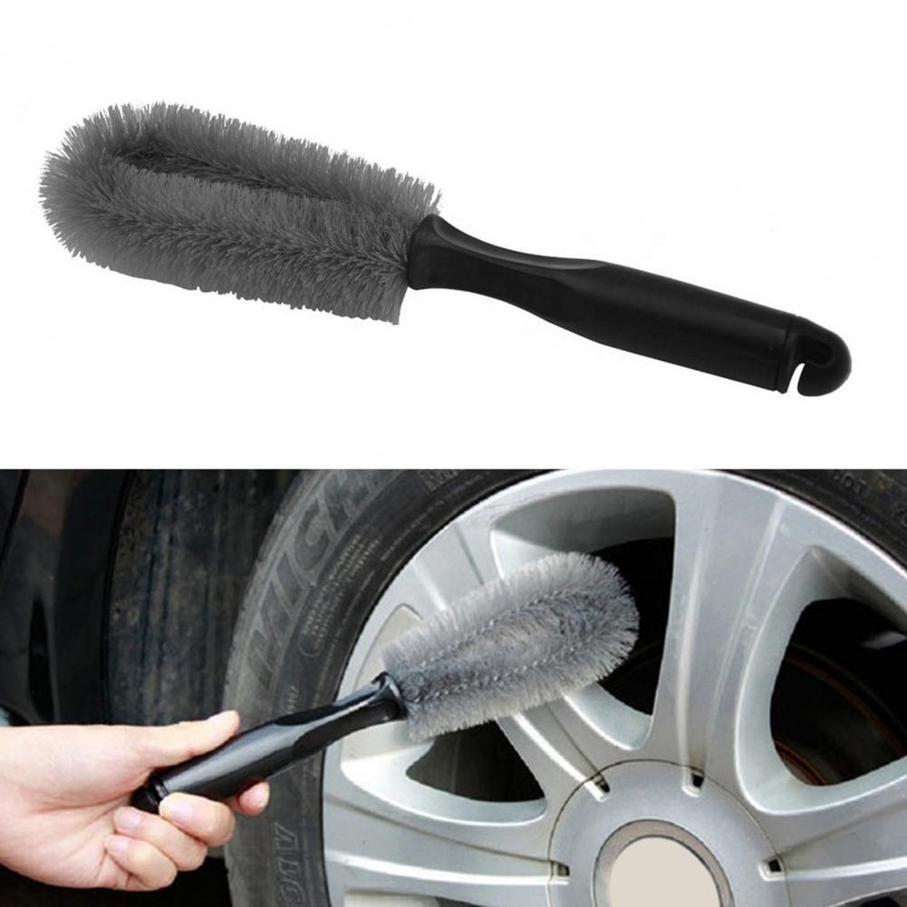 Car Wheel Brush Tire Cleaning Brushes Tools Car Rim Scrubber Cleaner Handle Motorcycle Truck Wheels Car Detailing Brush