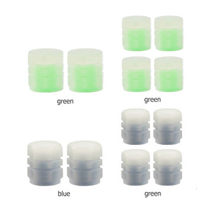 Universal MTB Car Tire Valve Caps Fluorescent Tyre Valves Stem Covers For Bike Motorcycle Auto Tire Luminous Replace Accessories