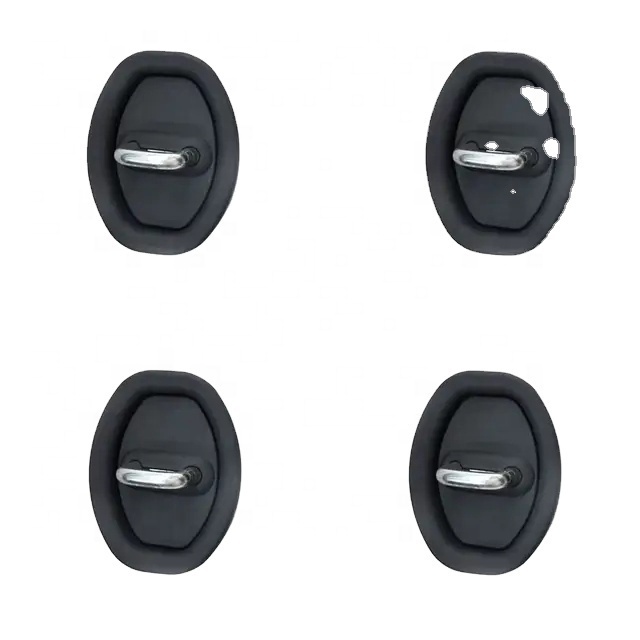 Silent Accessories Car Door Lock Buckle Protection Cover Black/White 1/4PCS Mute Damping Silicone Cushion Auto Door Lock