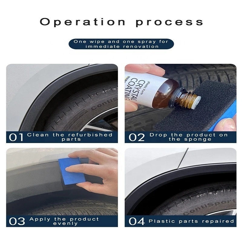 Car Interior Plastic Part Retreading Agent Car Maintenance Dashboard Plastic Restorer Refurbishment Coating Cleaner Accessories