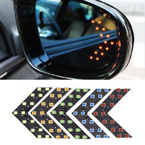 1pcs Car LED lights Rear View Mirror Arrow Panel Light car products Mirror Indicator Turn Signal Bulb Car Rearview Mirror Light