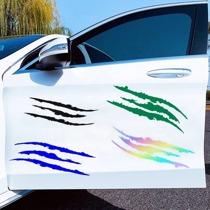 Auto Car Sticker Reflective Monster Claw Scratch Stripe Marks Headlight Decal Car Stickers 40cmX12cm car accessories