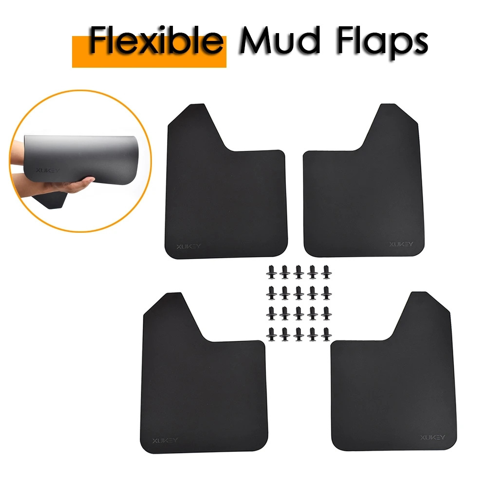 Custom Rally Sport Universal Mud Flaps Mudflaps Splash Guards Fender Flares Front Rear For Car Pickup SUV Van Truck For chevy