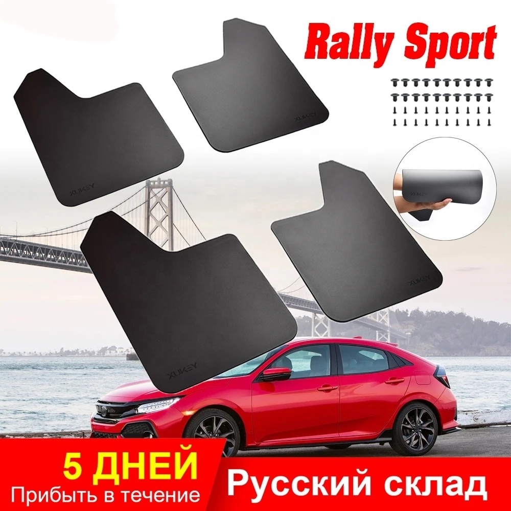 Custom Rally Sport Universal Mud Flaps Mudflaps Splash Guards Fender Flares Front Rear For Car Pickup SUV Van Truck For chevy