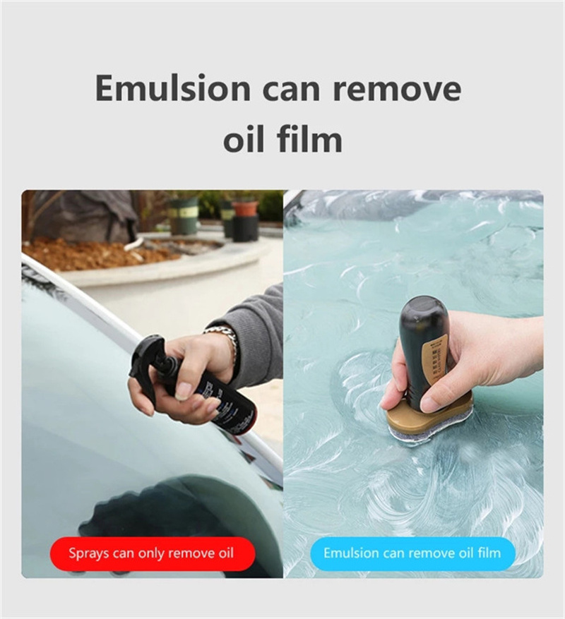 New Car Glass Oil Film Remover Cleaner Car Cleaning Wash Windshield Cleaner Oil Removal Film Removal Stains Cleaning Supplies