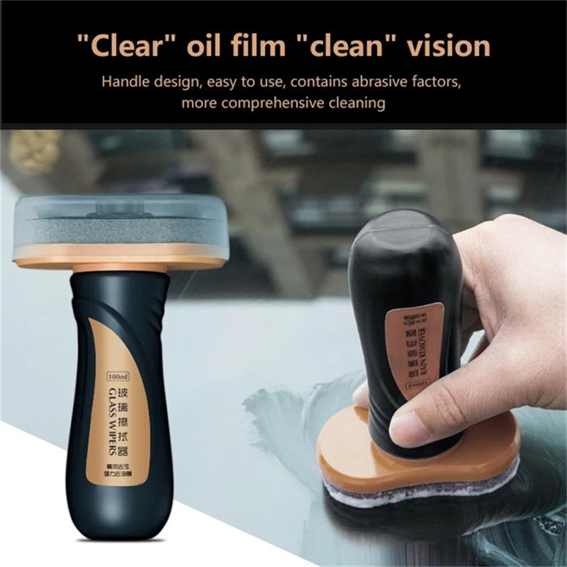 New Car Glass Oil Film Remover Cleaner Car Cleaning Wash Windshield Cleaner Oil Removal Film Removal Stains Cleaning Supplies