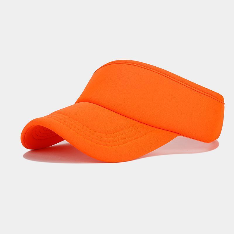 Spot goods Sports cotton empty top hat for unisex custom terylene sun visor hats for men