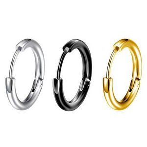 Wholesale Gold Jewelry Stainless Steel  8mm/10mm/12mm/14mm/16mm/18mm/20mm huggie hoop earrings