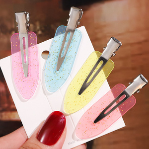 Wholesale Macarons Color Hairpin Acrylic BB Colorful Hair Bobby Pins And Clips Bobby Fashion Accessories