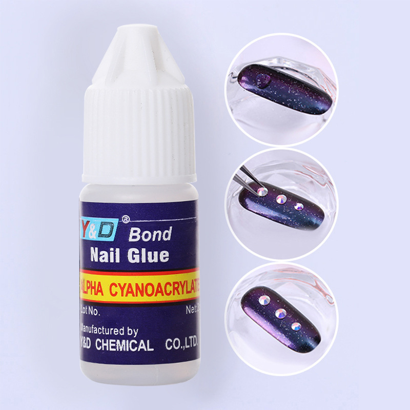 3g/bottle Non-toxic Strong Sticky Nail Art Accessories Adhesive Glue UV Gel for Press on Nails DIY Decoration Glue