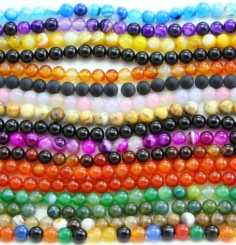 matte gemstone crystal quartz loose beads natural stone beads