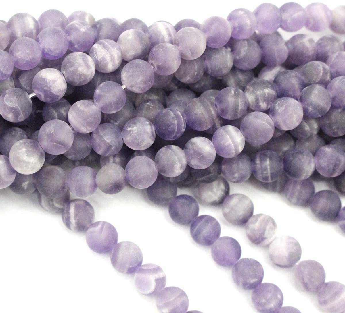 matte gemstone crystal quartz loose beads natural stone beads